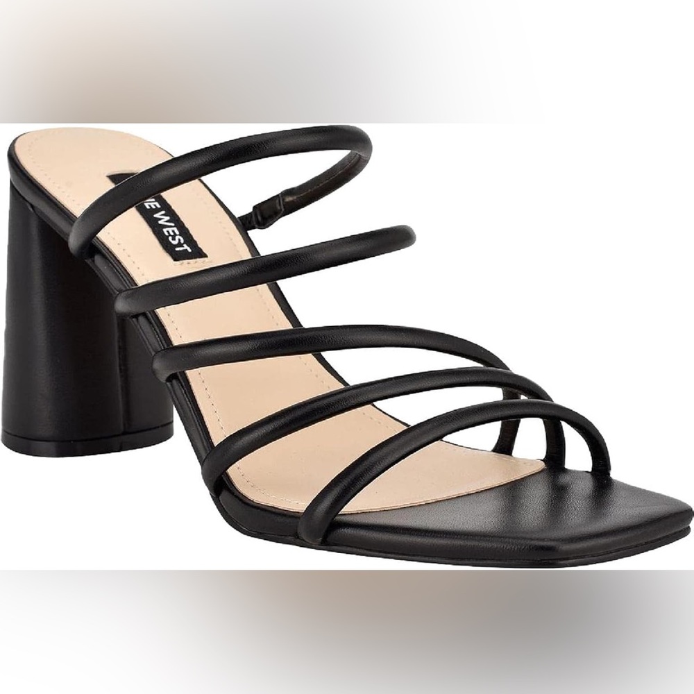 Strappy block heel